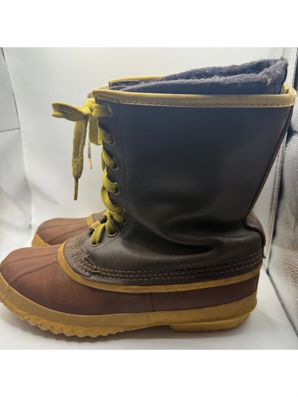 vintage Sorel Arctic Pac leather and rubber winter duck boots men’s size 12
